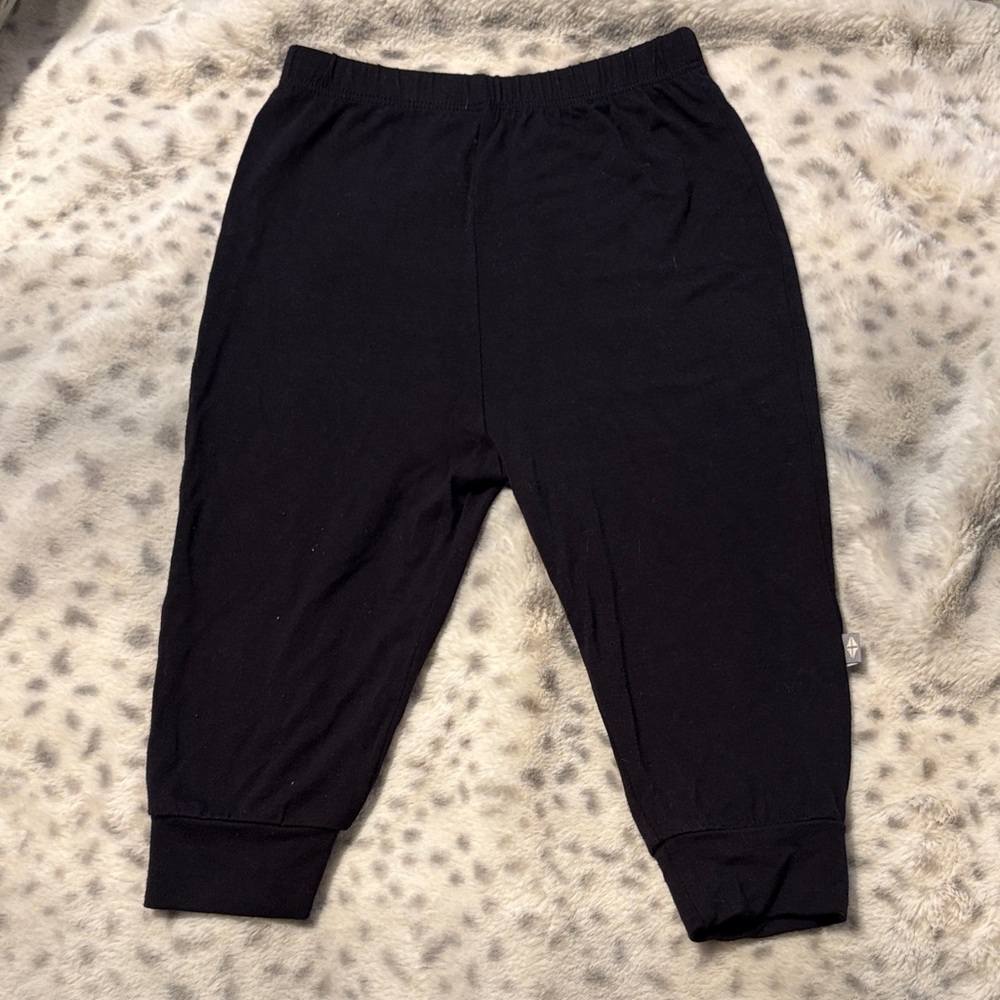 Kyte Baby Black Baby Jogger Bottoms 6-12M